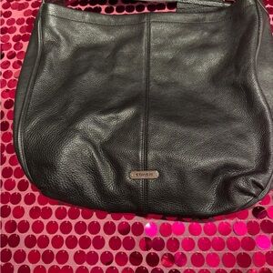 Coach Black Leather Hobo Bag